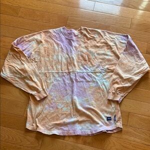 Disney Pastel Tie-Dye Long Sleeve Tee - Peach, Lavender & Light Blue